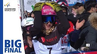 Hofmeister vs Schoeffmann  Big Final  Pyeongchang  Ladies PGS 2  FIS Snowboard [upl. by Roby405]