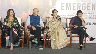 Kangana Ranaut Anupam Kher Shreyas Talpade Mahima Chaudhary  Emergency  Trailer launch [upl. by Hsetim648]