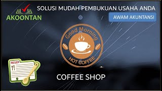 Aplikasi Pembukuan Akuntansi Awam  Coffee Shop  Kafe  Laporan Keuangan  Penjualan Cabang [upl. by Gorlicki5]