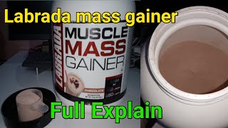 LABRADA muscle massLabrada mass gainer Result Review [upl. by Wallford]