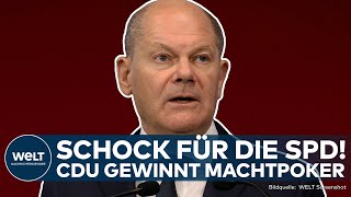 NEUWAHLEN Abschiedsagenda CDU gewinnt Machtpoker gegen Olaf Scholz und die SPD [upl. by Trinee]