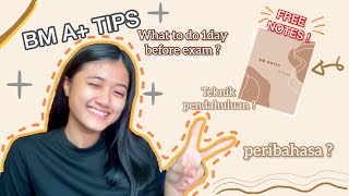 How to score A in BM⭐ freenotes💌  BM karangan [upl. by Arymas]