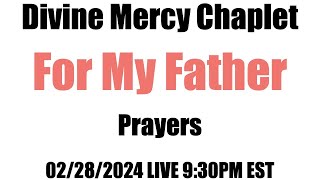 Divine Mercy Chaplet Prayer at 945 pm EST 02282024 [upl. by Yromem]