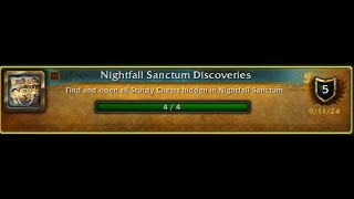 How To Get The Nightfall Sanctum Discoveries Achievement Hallowfall Delve [upl. by Marino]