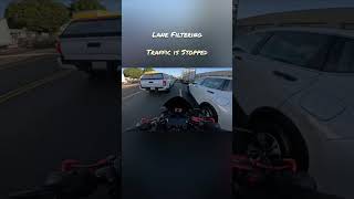 Lane Splitting vs Lane Filtering Whats the Difference 🏍️🤔 [upl. by Eikcid]