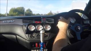 Quaife Sequential Geartronics Flatshift in evo track car [upl. by Redvers]