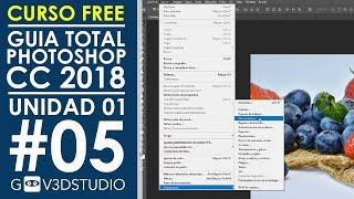 Guía Total Photoshop CC 2018 U0105 Activar Herramientas opciones y herramientas en segundo plano [upl. by Icak]