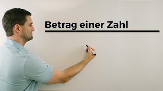 Betrag einer Zahl  Mathe by Daniel Jung [upl. by Nowd]