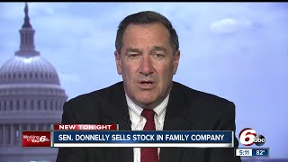 Sen Joe Donnelly DIN sells stock in family company after outsourcing criticism [upl. by Gare]