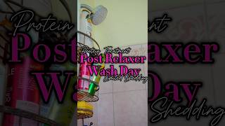 Post Relaxer wash day ft Lindz Realm edit relaxedhair haircare proteintreatment washday [upl. by Farly]