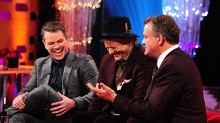 Hugh Bonneville justifies his red lips on Top Gear  The Graham Norton Show Episode 16  BBC One [upl. by Tuneberg463]