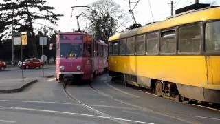 Tramvaie in Oradea 11 03 2011 [upl. by Enwahs]