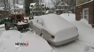 Cars towed after obeying Hartfords parking ban [upl. by Hamachi]