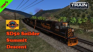 Train Simulator 2020 SD50 Soldier Summit Descent [upl. by Isied]