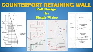 Design Of Counterfort Retaining Wall  Hindi  Retaining Walls [upl. by Gretchen337]