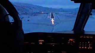 approach international airport Kangerlussuaq [upl. by Tarabar]