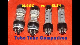 MESA 6L6GC vs Mullard Reissue EL34 Tube tone comparison [upl. by Atekehs]