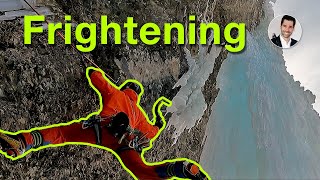 The scariest ice climbing experience Kiental [upl. by Haskell]