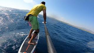 Downwind SUP Foil  Raw Footage [upl. by Amahcen]