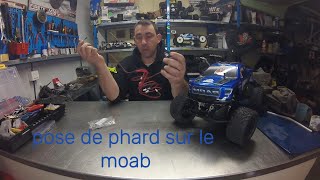 pose de lumière sur le mhd pro moab👍crawler rc hobby [upl. by Aennaej]