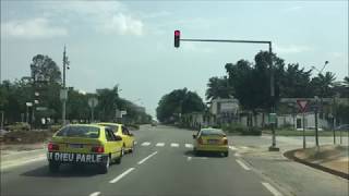 Driving around Abidjan Cote Divoire Treichville Plateau Cocody 2019 [upl. by Garibold]