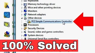 How to Fix PCI Simple Communications Controller Driver Error in Windows 7 810  Any Problem Solved [upl. by Norahs281]