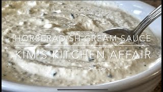 Simple Horseradish Cream Sauce Recipe [upl. by Ylek]