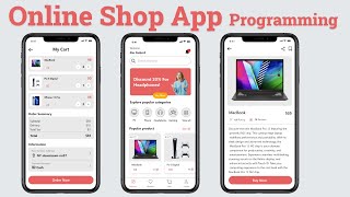 Android Studio Project App tutorial  Online Shop App Ecommerce Programming [upl. by Anoirb]