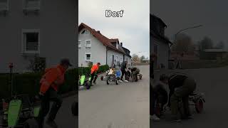 Stadt vs Dorf Thema Rennen 🔥🔥🔥 dorf dorfkind funny fun gokart fail farming [upl. by Asillim5]