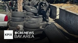 East Oakland residents fed up with tires being dumped in their neighborhood [upl. by Finlay]