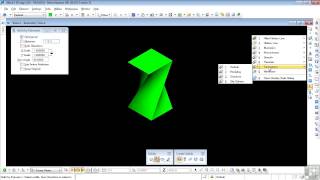 Bentley MicroStation V8i 3D Tutorial  Extrusion Spin Angle [upl. by Leopoldeen]