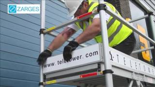 Zarges TT002 Teletower Telescopic Aluminium Scaffold Tower [upl. by Yenolem]