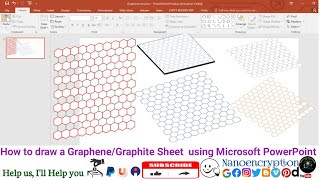 How to draw a GrapheneGraphite Sheet using Microsoft PowerPoint [upl. by Ehcor]