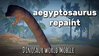 aegyptosaurus repaint dinosaur world mobile [upl. by Fisa]