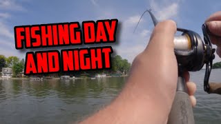 Fishing Day AND Night Okauchee Lake Wi [upl. by Hillhouse]