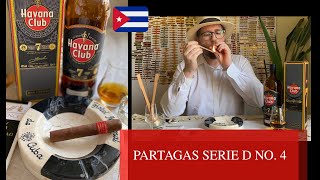 🔥 Reseña Partagás Serie D Numero 4 🥃  Maridaje Ron Havana Club 7 años [upl. by Acenahs798]