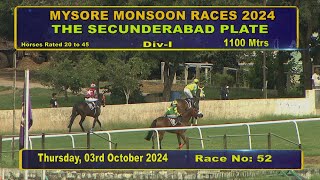 Race No 3 The Secunderabad Plate DIV  1 [upl. by Nivlac]