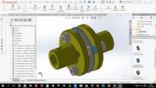 How to design Flexible Coupling in solidworks [upl. by Ornstead553]