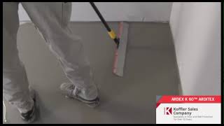 ARDEX K 60™ ARDITEX Rapid Setting Latex Smoothing and Leveling Compound  Prodcast® [upl. by Aziaf100]