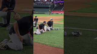 Gleyber Torres vs Trent Grisham Ground Ball Drill 👀⚾️ [upl. by Weigle]