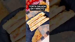 TORTA SALADA en 1 MINUTO shorts recetas [upl. by Nnylodnewg306]