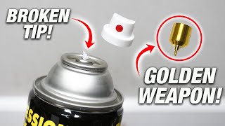 STOP Throwing Away Aerosol Spray Cans With BROKEN Nozzle Stem Tips How To Save And Fix It DIY [upl. by Anurag]