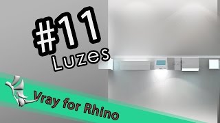 Vray for Rhino 11  Luzes  Visão Geral [upl. by Terchie283]