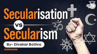 Secularism Vs Secularization Whats the Difference  Know all about it  StudyIQ IAS [upl. by Annasiul177]