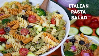 How To Make Zesty Italian Dressing Pasta Salad Classic Italian Pasta Salad Recipe [upl. by Aihseyt]