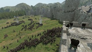 150 Fian Champions vs 1000 Elite Menavliatons Epic Siege Defense  Mount amp Blade II Bannerlord [upl. by Oringa930]