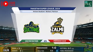 PSL LIVE Multan Sultans v Peshawar Zalmi Headtohead  PSL Live On Saydigital Gamers [upl. by Ayaet]