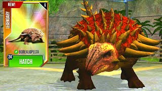 NEW BOREALOPELTA X3 MAX LEVEL 40  JURASSIC WORLD THE GAME [upl. by Tega]