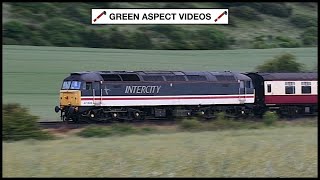 South Downs Sulzers  47828 and 47810 head the English Riviera Express  220624 [upl. by Oiratno]