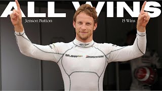 Jenson Button  All 15 wins [upl. by Aniled260]